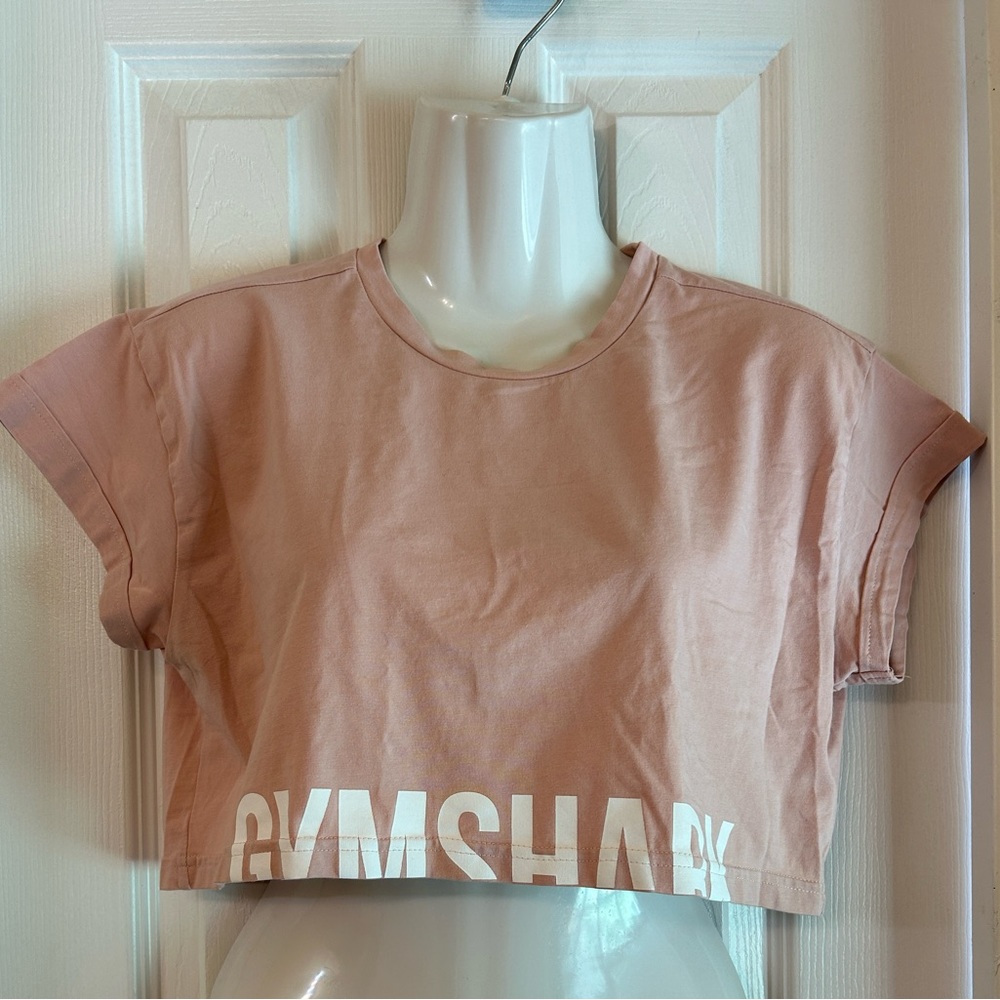 Pink GymShark Crop Top T-Shirt Size Small